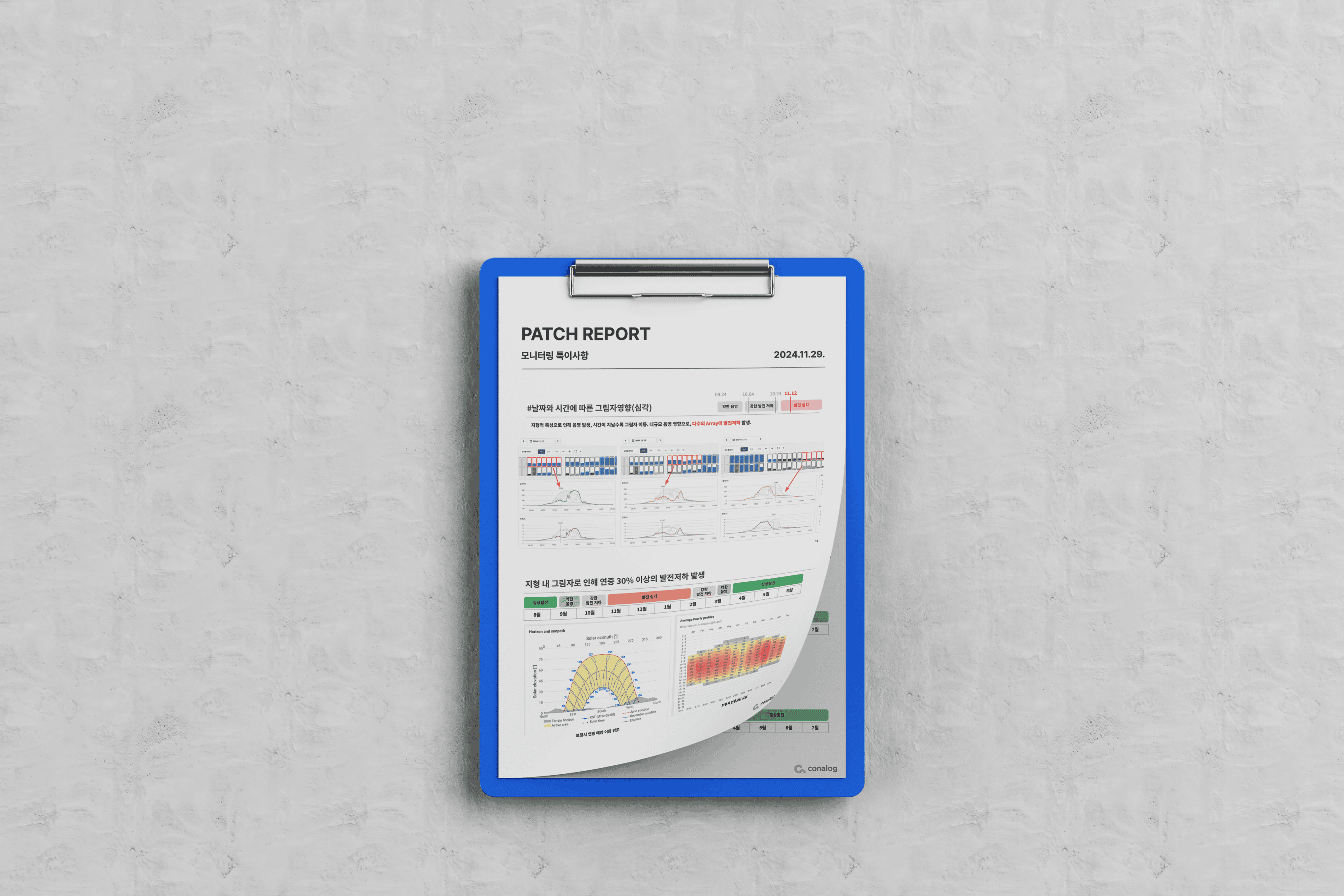 모니터링 및 레포트 제공